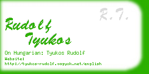 rudolf tyukos business card